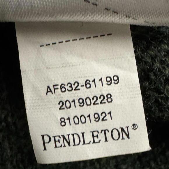 Pendleton Men’s Green Shetland Wool Long Sleeve Knit Pullover Sweater Size XL - Picture 6 of 8